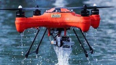 waterproof fishing drone with gimbal swellpro